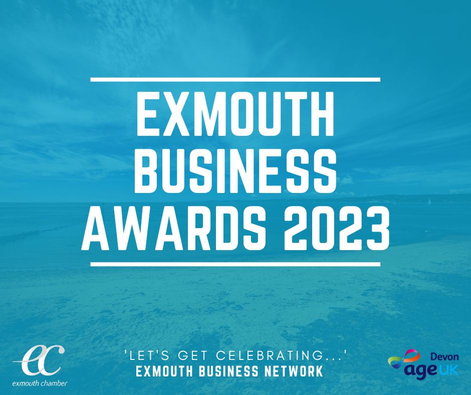 Exmouth Business Awards – Vote closing date 25 August! We would like your votes! We have entered the following categories: - - Employer of the Year - Best Community group/ Charity - Best Medium/ Large business Please complete the public voting link below. exmouthchamber.co.uk/businessawards