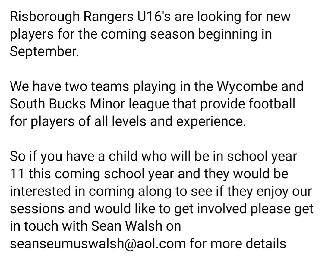 Risboro Rangers JFC tweet media