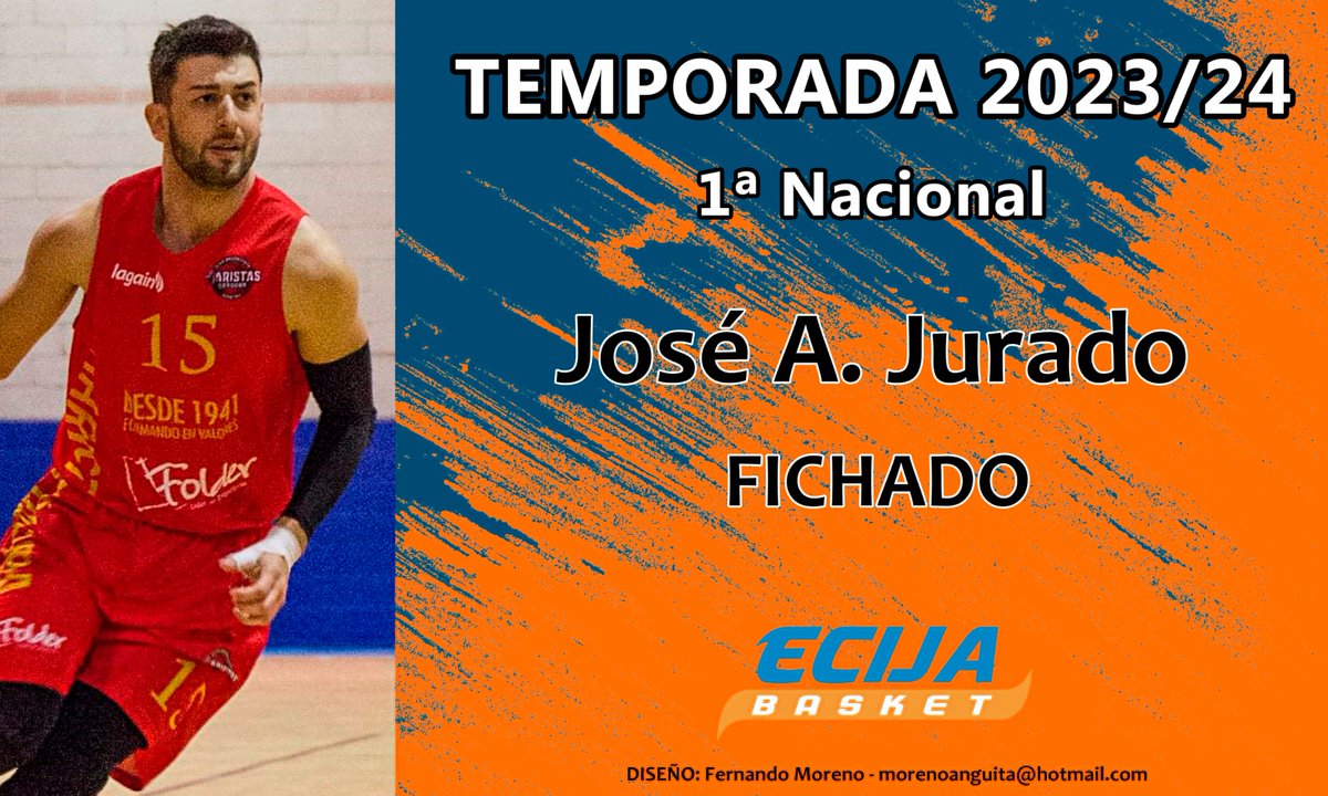 Hoy tenemos el placer de anunciar la incorporación de un jugador que atesora años de experiencia en la categoría y que en su puesto será una pieza clave en el equipo.  José A. Jurado bienvenido y gracias por confiar en nuestro  Club .😀👏👏💪🏀⛹️