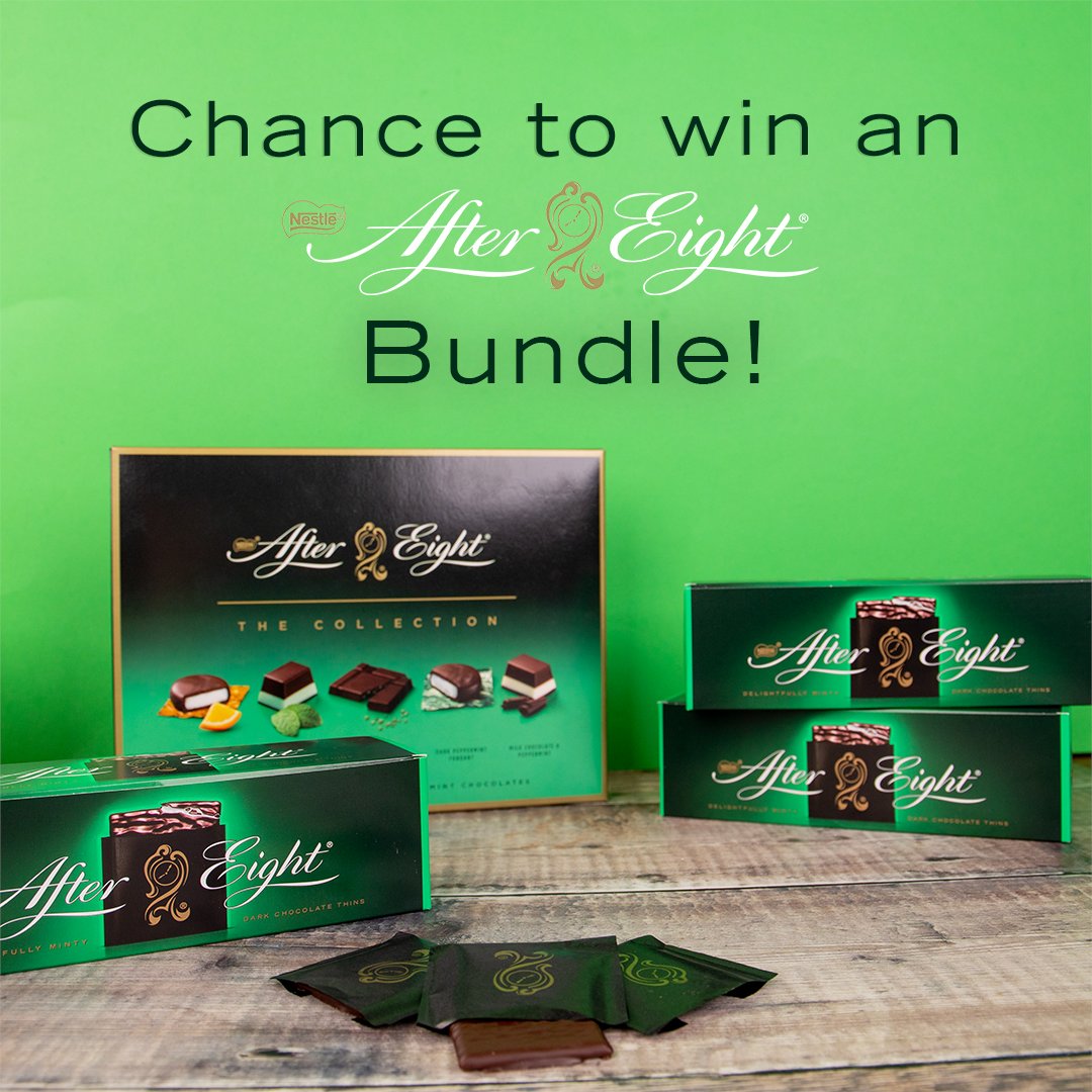 ⭐️ YOUR CHANCE TO WIN AN AFTER EIGHT BUNDLE to share with your friends! ⭐️ To enter: 🍃FOLLOW @AfterEightUKI 🍃RETWEET this tweet 5 lucky winners will be chosen at random to WIN an 💫After Eight Bundle!💫 UK. 18+. Max 1 entry / person / channel. Ends 23:59 on 24/08