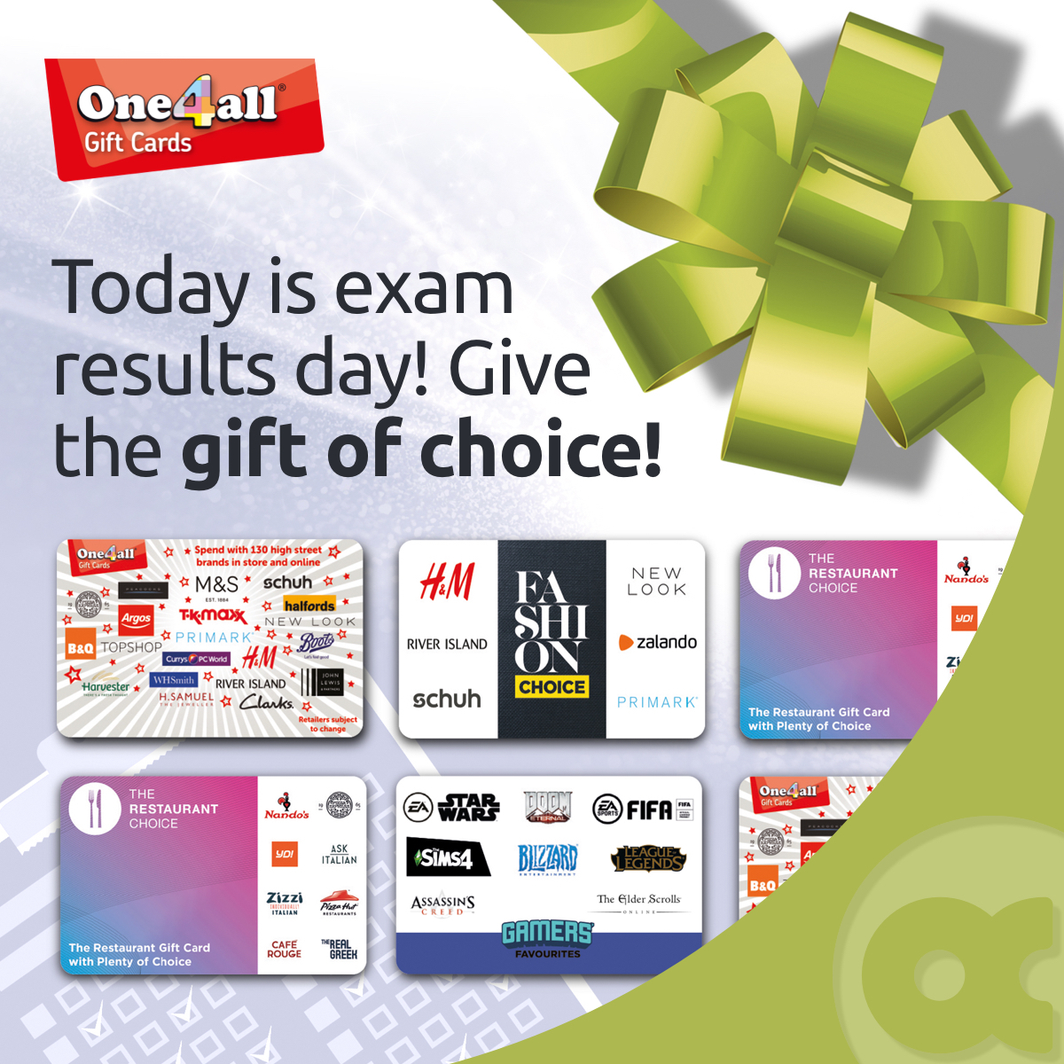 Today is exam results day! If you know a someone getting their A Level results today, why not treat them to the gift of choice! With over 150 shops and restaurants, giving a One4all is an easy decision! Pop into your nearest Payzone store to buy now ⬇️ storelocator.payzone.co.uk