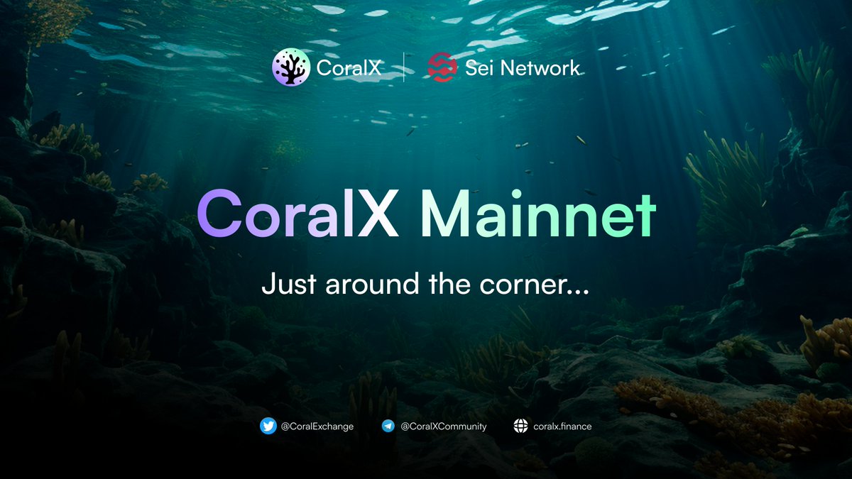 🔱 The CoralX Mainnet: On its way! 🪸

Thanks to the participation of numerous individuals in the Poseidon Testnet, we've been able to refine the <a href="/CoralExchange/">CoralX 🪸 Coming to Sei</a> platform to perfection. ✨

⌛ As a result, the Mainnet launch is now just a matter of time and it's coming sooner than