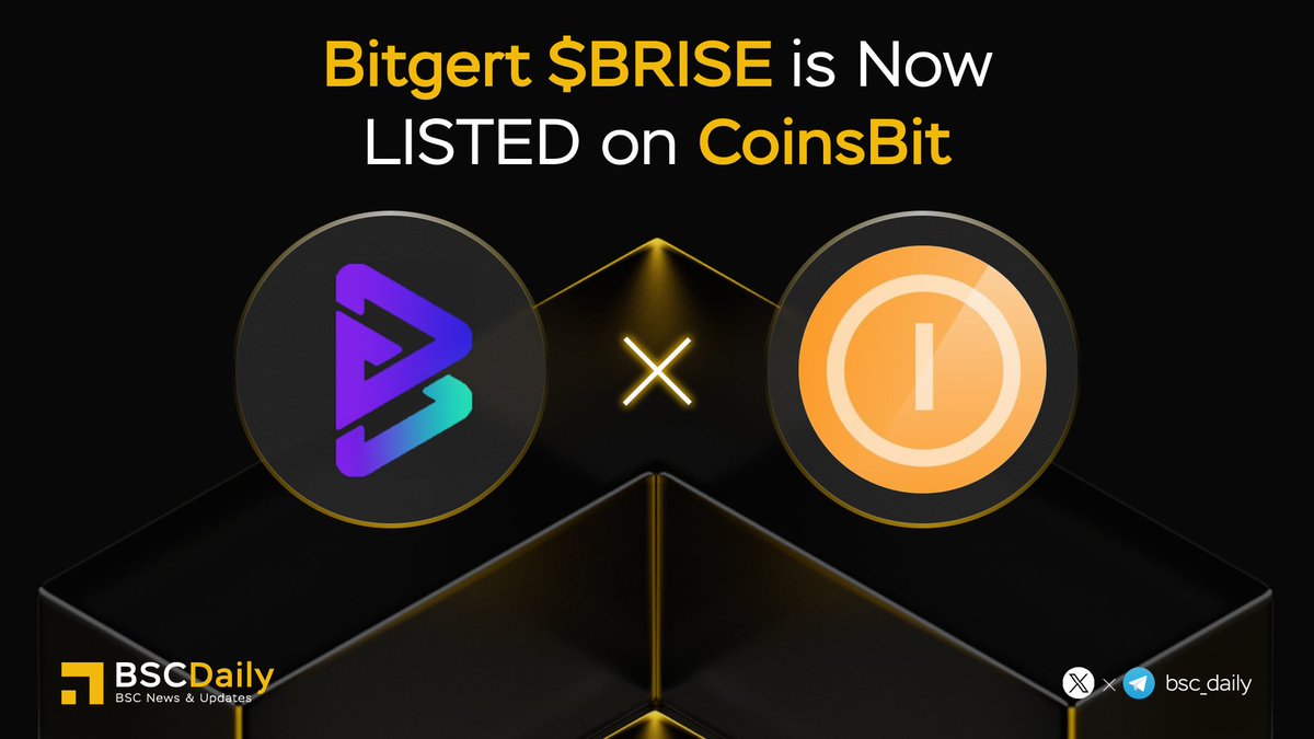 bsc_daily's tweet photo. 🎉 @bitgertbrise $BRISE is Now Listed on @c0insbit 🚀

🧬Pair: BRISE/USDT

Bitgert is a blockchain ecosystem that covers all aspects of digital asset ownership and, according to the project, offers high speed, low fees, as well as security, scalability

Read more👇

#BNB https://t.co/zRv5z9a0Un