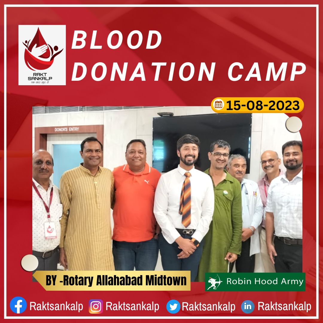 RaktSankalp's tweet photo. #IndependenceDay2023 🇮🇳 was celebrated in its true spirit by voluntary #blooddonation on 15th Aug'23, at #blooddonationcamp organised by @rotary_midtown with @RaktSankalp as #pledgepartner & support of @rha_india. Thank you all the organisers, donors & volunteers! #raktsankalp https://t.co/Y2DbKzEud8