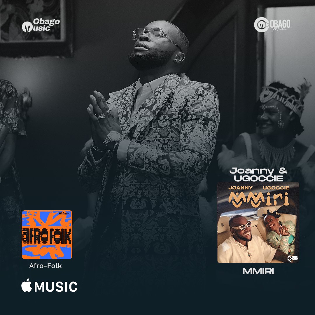 ObagoMedia's tweet photo. @joannymusic "Mmiri" ft @ugoccie featured on multiple playlists on Dsps..

Shoutout to @audiomackafrica @boomplaynigeria @applemusic 

Keep streaming https://t.co/SuOAYFpAyQ https://t.co/xHuavlXSWW
