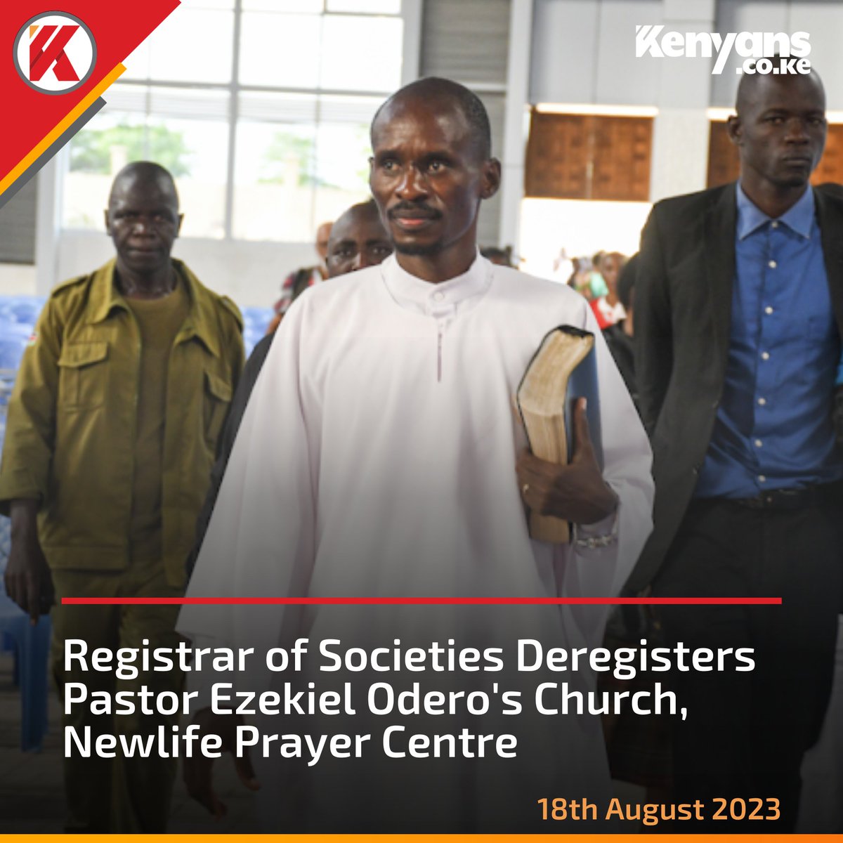 Kenyans's tweet photo. Pastor Ezekiel Odero's Church, Newlife Prayer Centre deregistered https://t.co/3RsZNioDwo