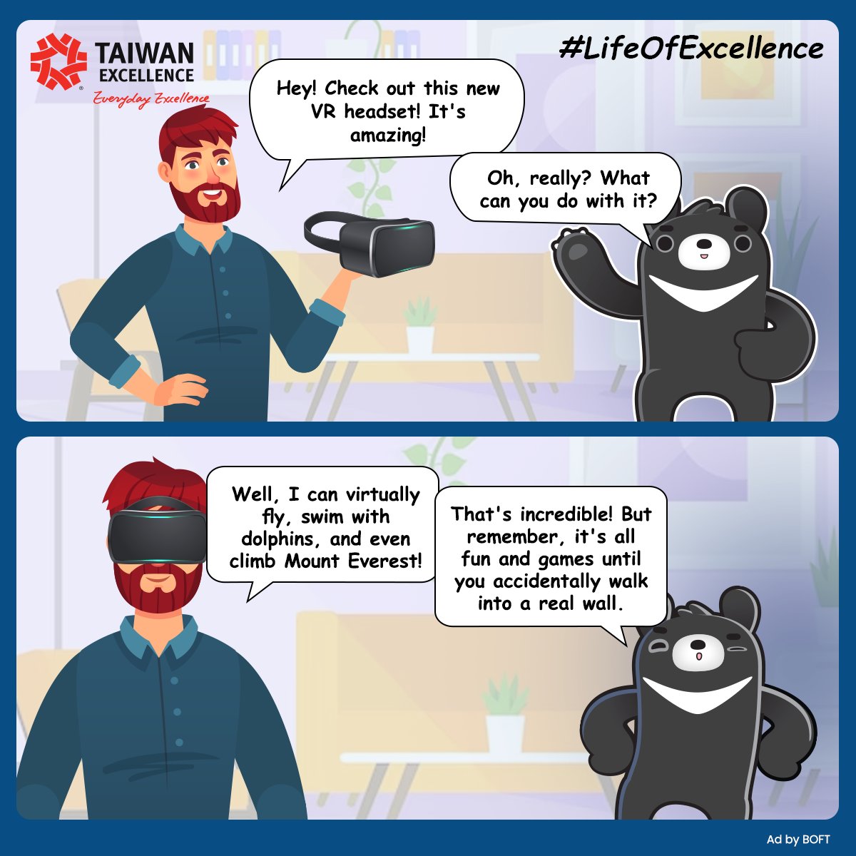 TE_Official_In's tweet photo. 😄🌴 Don't worry folks! PO knows how to keep the virtual world fun and light-hearted! Stay tuned for more hilarious adventures and amazing tech discoveries!

#LifeOfExcellence #TaiwanExcellence #AwardWinningProducts #EverydayExcellence #SmartLife #Technology #Tech #Innovation https://t.co/3ASJ4EAqe5