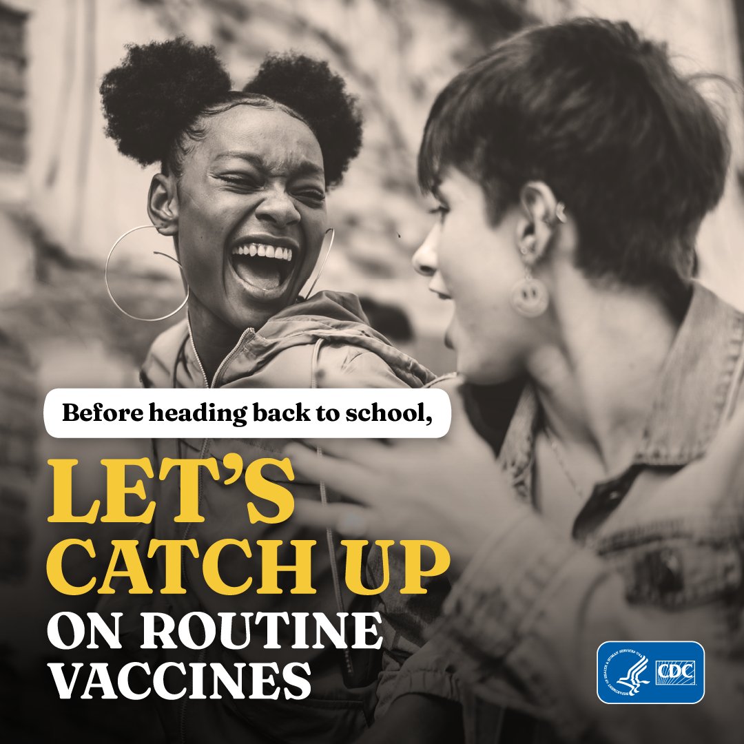 Parents and caregivers as you all are preparing your children to head back to school safer and healthier this year, remember to catch them up on their routine #vaccinations. #BacktoSchool2023