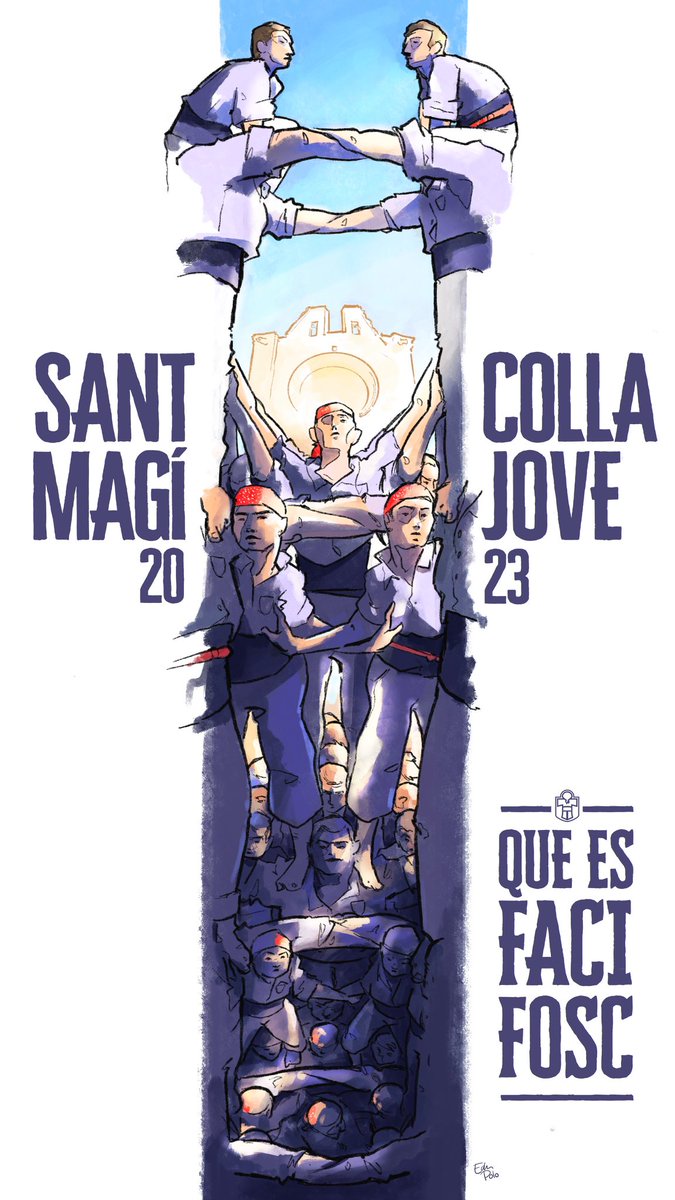 Hi ha poques coses que puguin fer-me sentir més orgull que lluir la camisa de la Jove. 
Però els cartells de l’Edu Polo no es queden enrere. 🥹
Gràcies per sempre brindar-nos el teu talent i posar-lo al servei de les emocions que envolten els nostres dies més màgics.
🤘