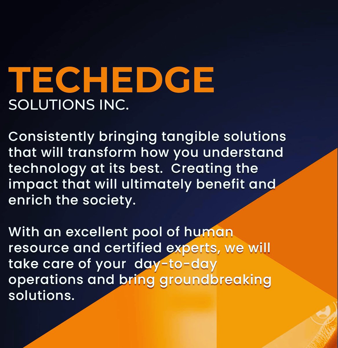 TechEdge Solutions (@techedge_TSI) / Posts / X
