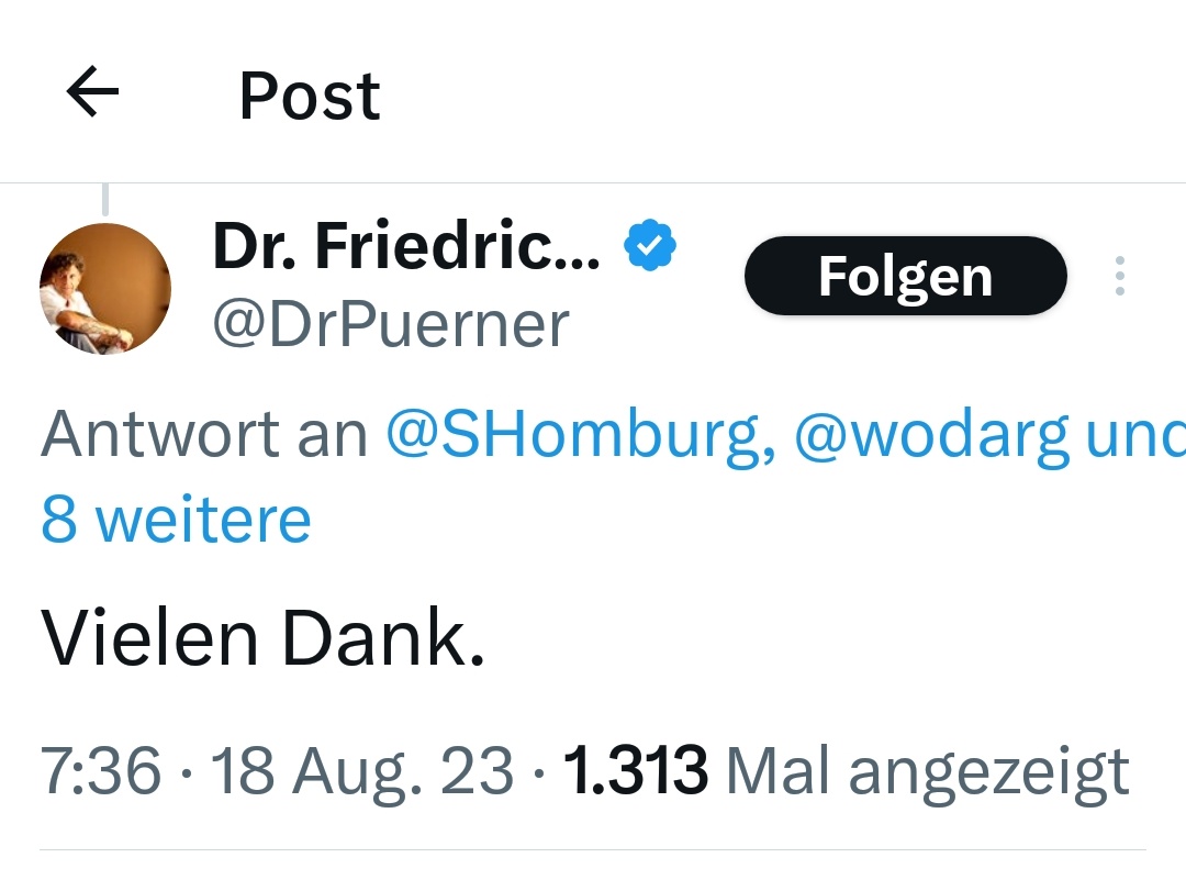 WahnSager's tweet image. Ob ich mal einen aufwändig recherchierten, 23teiligen Thread mache, um die jahrelange Corona-Desinformation durch den ehem. Gesundheitsamts-Leiter Dr. Friedrich #Pürner nachzuweisen🤔? 
Ach - EIN Tweet reicht 🤓👇!