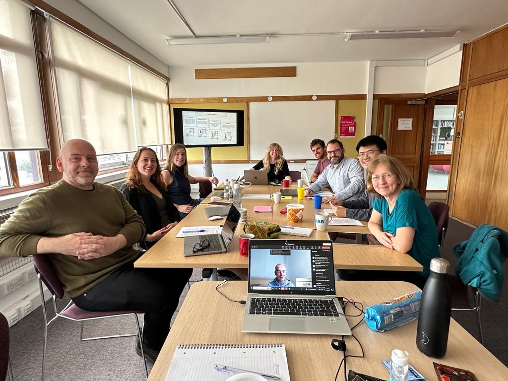 DrAnneTempleton's tweet photo. Another productive day for the @FRCommsStrategy project yesterday. We delved into the Vadere software architecture and identified where we could operationalise parts of the social identity approach. How lucky am I that I get to work with these great people?? https://t.co/zGWNO3SrQm