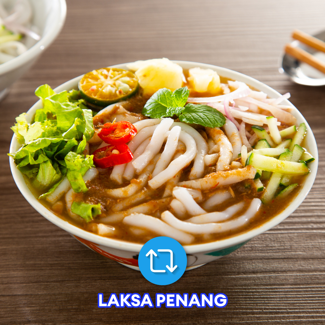 LazadaMY's tweet photo. Happy Monday guys!  Hari ni Min teringin nak makan laksa lunch nanti.  

🔁: Laksa Penang 
💙: Laksa Johor  

Reply tweet ni dengan Laksa fav korang! 🍜  #LazadaMY #AddToCartAddToLifeMY https://t.co/LnwVmWYCOq