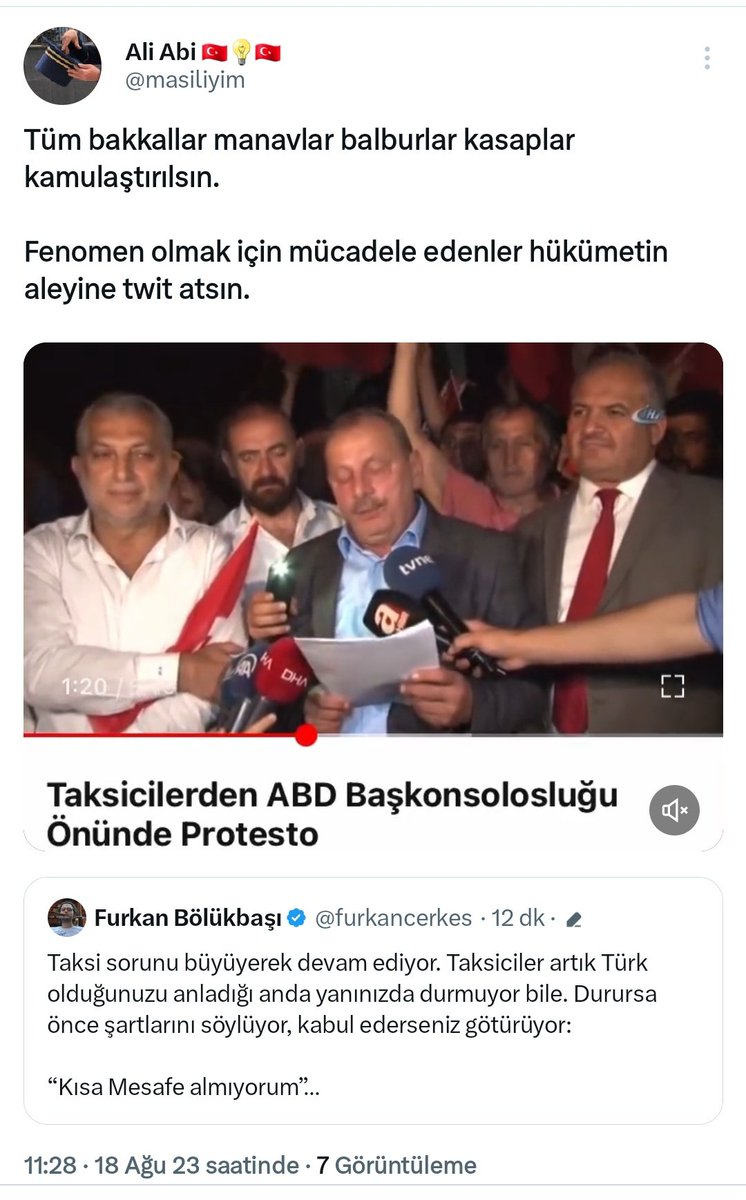 meftunix's tweet photo. Yerli ve milli olan 
Ticari taksicilerimize sahip çıkmazsan
O attığın twitti 1 dakika sonra
sana geydirerek sildiren
Yerli ve Milli Taksici Ali abime
Helal olsun🫴🌹🇹🇷🌷👏👏👏
@masiliyim https://t.co/sR6AZ3atLU