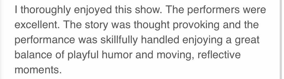 IVPNYC's tweet photo. Some more lovely audience reviews for #pretendingtofly at #edfringe ❤️❤️❤️

https://t.co/zuupVrlo6w https://t.co/WTxJiIUKSe