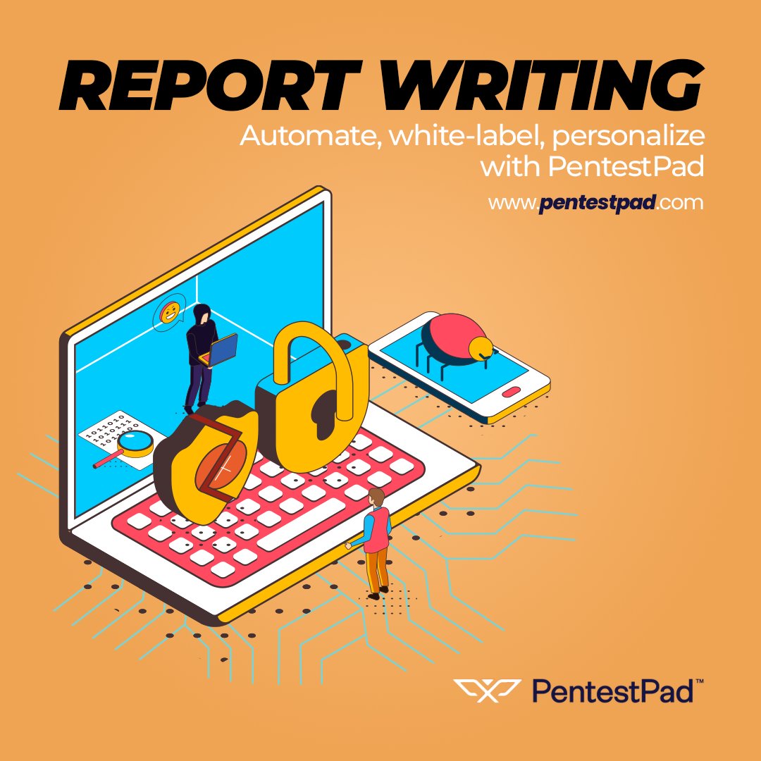 PentestPad's tweet image. Tired of the endless hours spent on report writing after each penetration test? 

Say hello to a #gamechangingsolution – #PentestPad&apos;s automated, white-labeled, and personalized report writing feature!