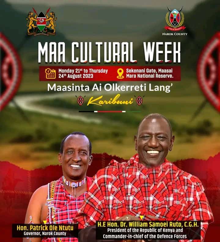 The event will be taking place at Sekekani, Maasai Mara Game Reserve, Narok County from 21st to 24th August, 2023. pd.co.ke/.../maa-counti…

#tourismkenya #TembeaTujengeKenya #maasaiculture #KenyaUtalii

@Min_TourismKE