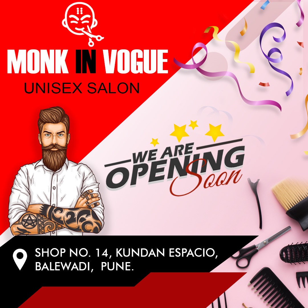 MonkInVogue's tweet photo. Breaking Barriers, Blazing Styles! 🌟 Get Set for the Grand Debut of Monk In Vogue, Your Unisex Haven of Glamour! 💇‍♂️💃 Stay Tuned for Unmatched Elegance. #MonkInVogue #UnisexGlam #OpeningSoon https://t.co/k1EWBc91tH