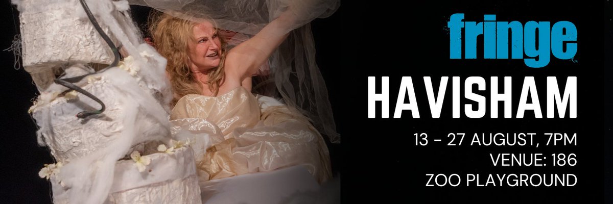 HAlexTheatre's tweet photo. Audience feedback for #HAVISHAM.
"An exceptional piece of writing, performed so flawlessly - lovely pace and energy - at no point did it drag or stumble."
Come see it today @zoovenues from 7pm.
https://t.co/0FYfCMIitI
#EdinburghFringe #Fringe2023 https://t.co/azgOSdYtBd