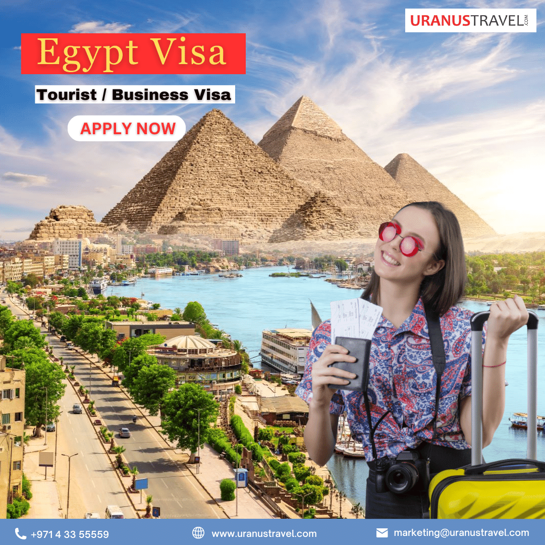 Discover the wonders of Egypt with ease. Apply for your Egypt visa with us!

☎️ landline: 043355559
📲 whatsapp: 0563355559
📧 email: marketing@uranustravel.com
#egyptvisa #egypt #travel #Holidays #traveltoegypt #triptoegypt #summer #summertime #pyramid #pyramidinegypt❤️