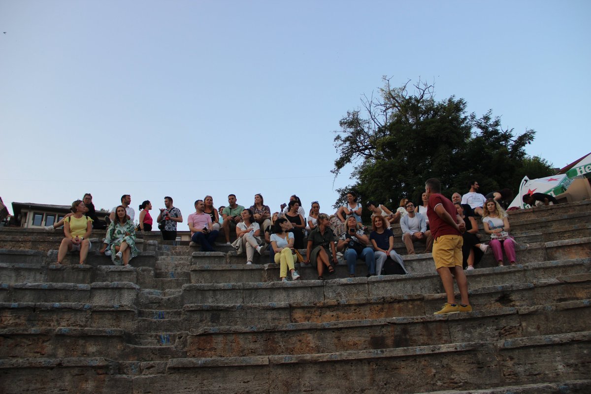 DigEdCenter's tweet photo. #TechCampOhrid participants enjoying a walking tour of beautiful #Ohrid #TechCamp #MyTechCampStory #ExchangeAlumni #DigEd https://t.co/ed02vYnhNY