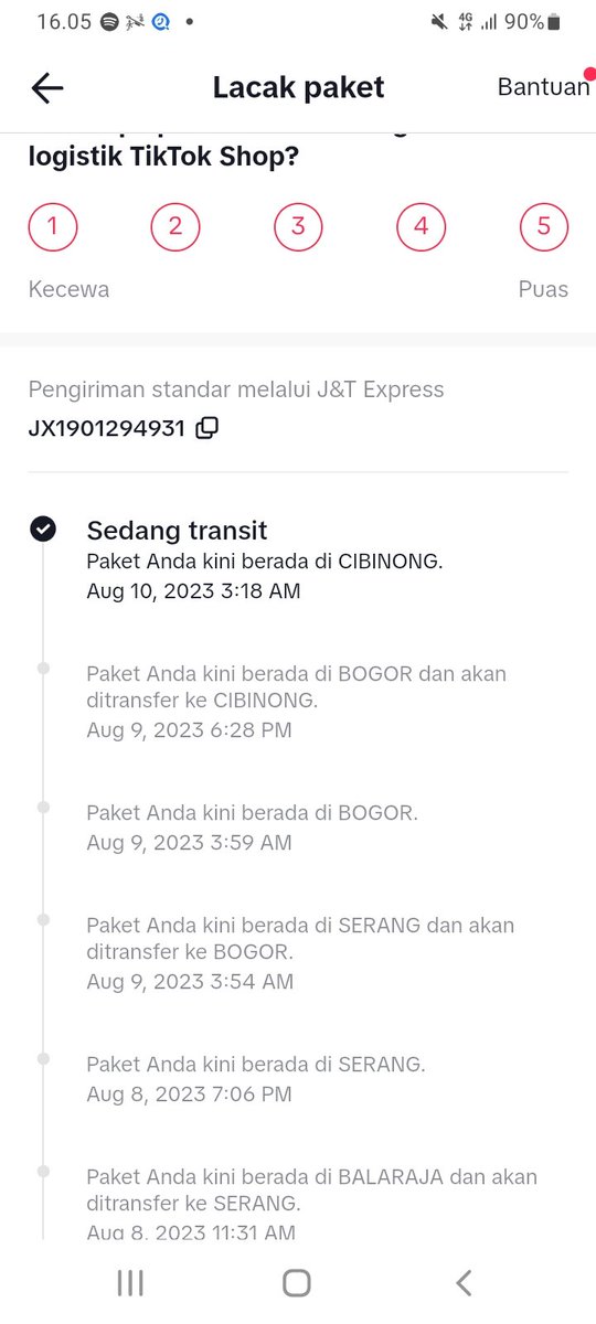 Stuck terus niiiiccchhhh <a href="/jntexpressid/">J&T Express Indonesia</a> cs jg slowres. Takut barangnya ilang ga siiiiii