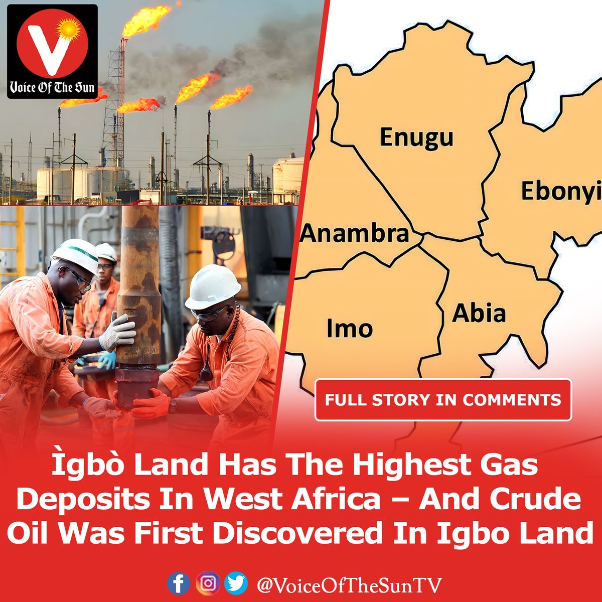 Ìgbò Land Has The Highest Gas Deposits In Africa Did you know that Igbo land has the highest amount of natural gas deposits in Africa? Well, yes. Imo state boasts 200 trillion cubic feet of natural Gas. *A Thread*