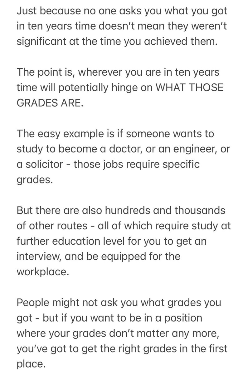 Will grades matter in ten years time? Here are my thoughts that I shared with @ColinMurray on @bbc5live regarding whether or not “grades matter”. You can listen again here: bbc.co.uk/sounds/play/m0…