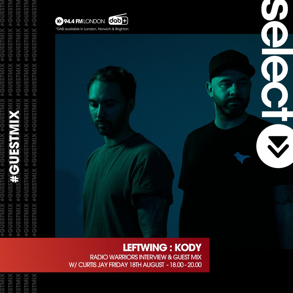 Make sure you're 🔒️ into Friday Night Dance Party with @curtisjaymusic tonight from 6pm-8pm.⁠
⁠
He will be joined by @leftwingkody for a chat and a guest mix ahead of their appearance at Radio Warriors @ministry_club on Sat 2nd Sept.⁠
⁠
You do not want to miss this! 🤩⁠