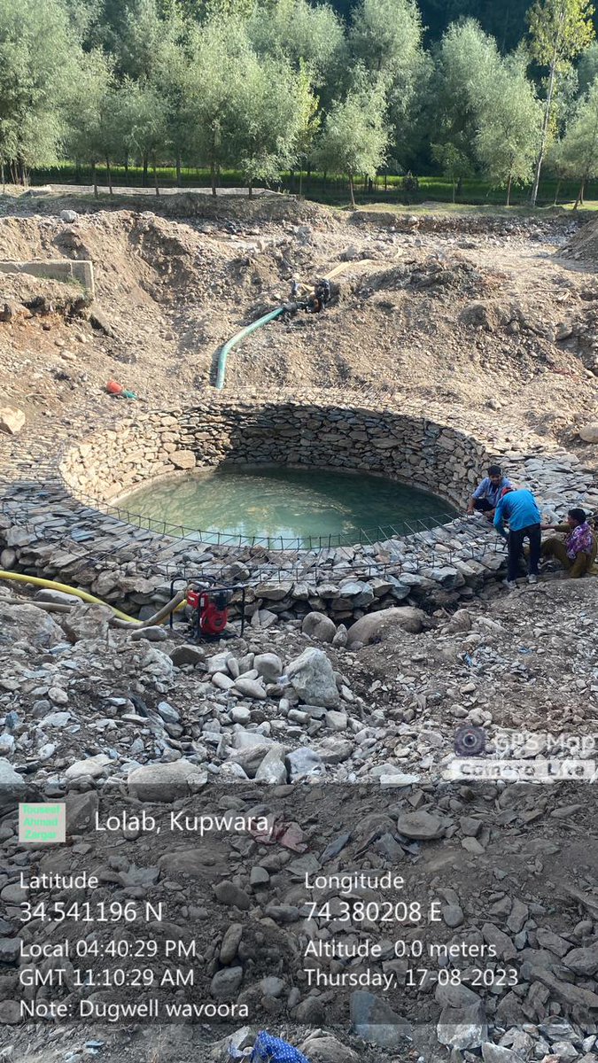 JJM_JK's tweet photo. Dugwell with expected discharge  of  10000 GPH, under WSS Surigam Wavoora Bonmaidan Pura (JJM).

#JalJeevanMission #HarGharJal 

@gssjodhpur @MoJSDoWRRDGR @jaljeevan_ @mahajan_vini @iamvikassheel @prahladspatel @PIBWater @archanavarmaIAS @OfficeOfLGJandK @AdvisorBJKGovt @diprjk @DrGnitoo @dckupwara @JalShaktiPHEkmr