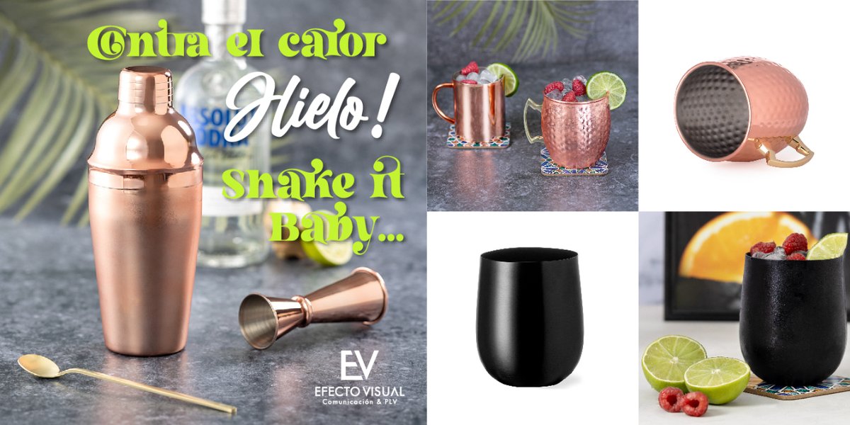 EfectoVisual03's tweet photo. 🫣 PSSSS… Hemos RECICLADO aluminio (bueno nosotros no, pero alguien lo ha hecho), y “hemos” fabricado cocteleras, copas y vasos para que las bebidas duren más tiempo frías 🍹🍸. ¡Haz que tus clientes o empleados se sumen al Shaking este verano!

https://t.co/soXcvRso2P https://t.co/5RMihuJLFK