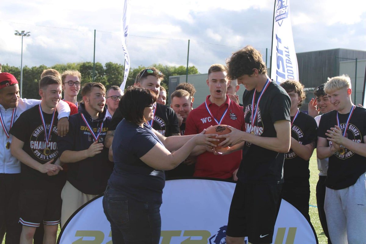 theneaaf's tweet photo. 🏆U19 D2 National Champions🏆

A dramatic afternoon last Saturday saw the North East Academy Giants U19s come from behind twice in end to end games and win their Britball Final!

Read more below in the thread 👇 https://t.co/8n0RJPsnFq