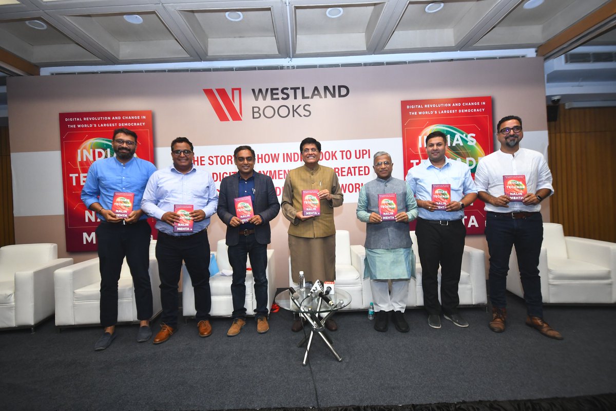 Nalin Mehta (@nalinmehta) on Twitter photo A big thank you to <a href="/vijayshekhar/">Vijay Shekhar Sharma</a> (<a href="/Paytm/">Paytm</a> ), <a href="/aprameya/">Aprameya ๐ฎ๐ณ</a> Radhakrishna (<a href="/kooindia/">Koo India</a> ), <a href="/rajkgo/">Raj K Gopalakrishnan</a> (KOGO), <a href="/_rohanverma/">Rohan Verma</a> (<a href="/MapmyIndia/">MapmyIndia</a>) for co-launching my new book "India's #Techade". Scintillating conversation with some of the champions of Indian tech.
Order now: bit.ly/3E3kS2K A big thank you to <a href="/vijayshekhar/">Vijay Shekhar Sharma</a> (<a href="/Paytm/">Paytm</a> ), <a href="/aprameya/">Aprameya ๐ฎ๐ณ</a> Radhakrishna (<a href="/kooindia/">Koo India</a> ), <a href="/rajkgo/">Raj K Gopalakrishnan</a> (KOGO), <a href="/_rohanverma/">Rohan Verma</a> (<a href="/MapmyIndia/">MapmyIndia</a>) for co-launching my new book "India's #Techade". Scintillating conversation with some of the champions of Indian tech.
Order now: bit.ly/3E3kS2K