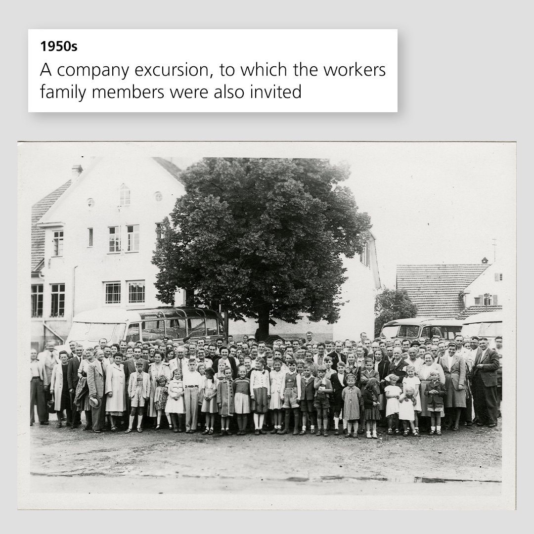 TRUMPF_News's tweet photo. Welcome to the #TRUMPF100 History Friday - 1950s edition!
This decade was a time where things started to move in 🇩🇪 - the"Wirtschaftswunder", Rock 'n' Roll... And at #TRUMPF with the opening of the 1st subsidiary in Hettingen and regular company excursions to get new impressions. https://t.co/moNjrcbnBF