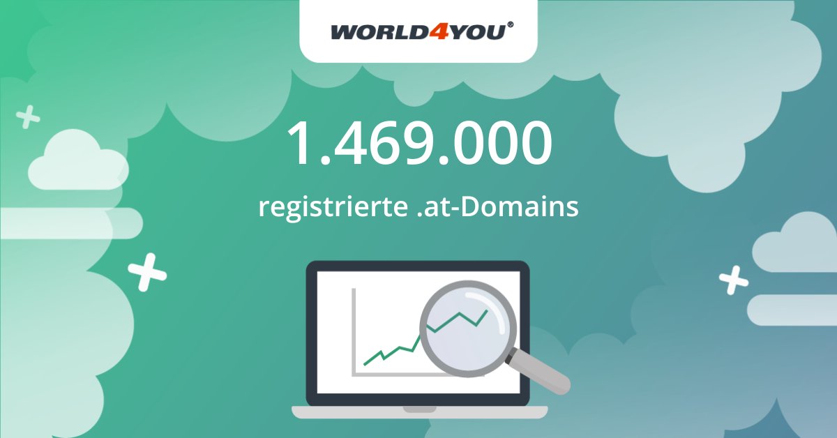 Aktuell sind weltweit über 1.469.000 .at-Domains vergeben. 😮 Hast du bereits deine eigene .at #Domain? Sicher sie dir jetzt bei uns und starte mit deinem Projekt: w4y.at/at-domain