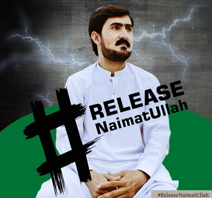 PashtunTM_Offic's tweet photo. کل رات راولپنڈی سے سیکورٹی ادارو  نے PTM کے پرامن کارکن کو اغواء کرکے جبری گمشدہ کردیا ہے اور جرم صرف اپنی قوم کے لئے پرامن رہتے ھوئے آئینی حقوق مانگنا ہے
#PashtunJalsalslamabad
#ReleaseNaimatullahWazir https://t.co/6VGlFeUDsJ