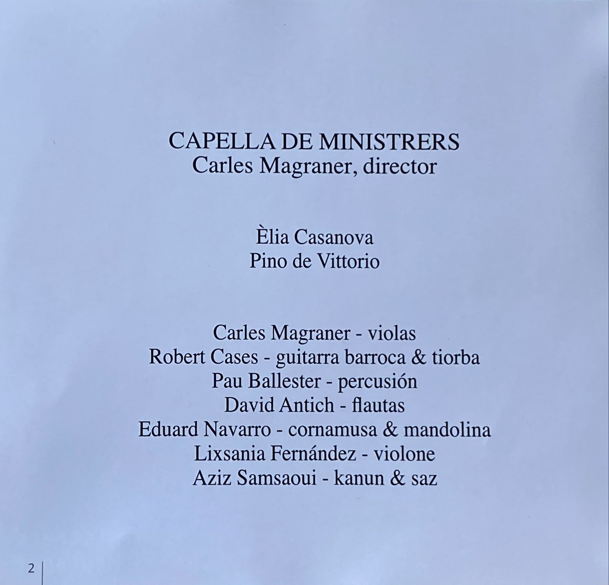 de_noriega's tweet photo. 08/20 #Season2023
#DiscosParaElVerano #DiscsforSummer
📀 "Mediterrània. Un mar de música."
Ensemble "Capella de Ministrers"
Con Èlia Casanova y Pino de Vittorio
#DBCEstudios
https://t.co/uaVlxCGUqA https://t.co/yYYacZyTAy