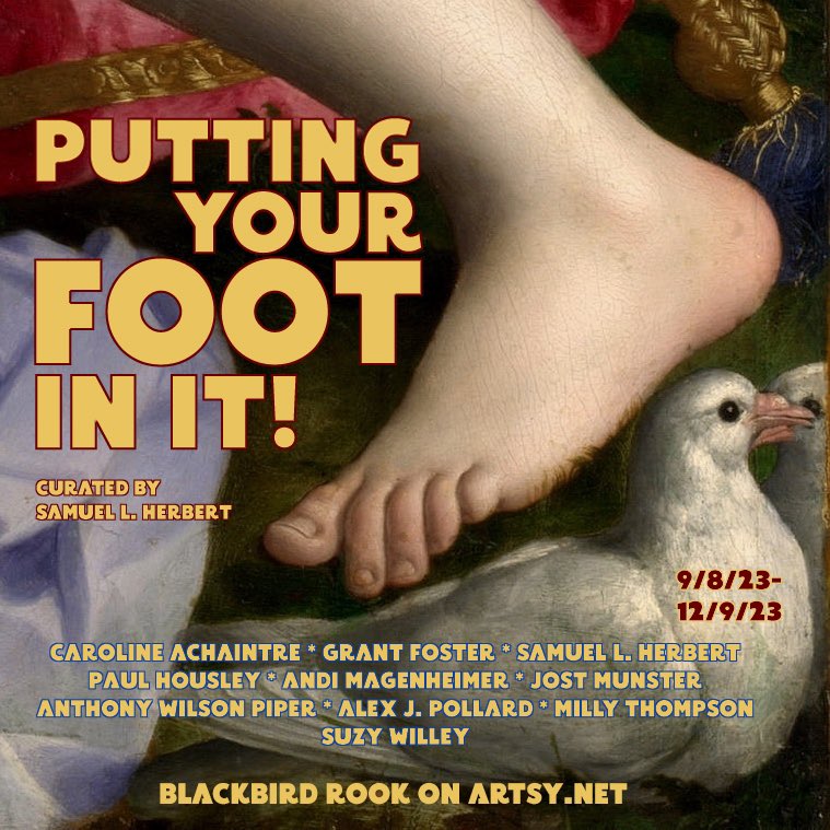 gregcorbeau's tweet photo. Alexander James Pollard
Cat God, 2020
Oil on board
59.5 × 42 cm
‘Putting Your Foot in It!’
Curated by Samuel L. Herbert.
#samuellherbert #alexanderpollard #blackbirdrook #puttingyourfootinit #renemagritte #periodevache #samuelherbert #real #cat #catgod https://t.co/PmOuc6OHs1