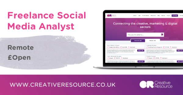 Cr8tiveResource's tweet photo. New role! Freelance Social Media Analyst - #Remote. https://t.co/6nVPr9NeTu https://t.co/Qj0S1u6xUs