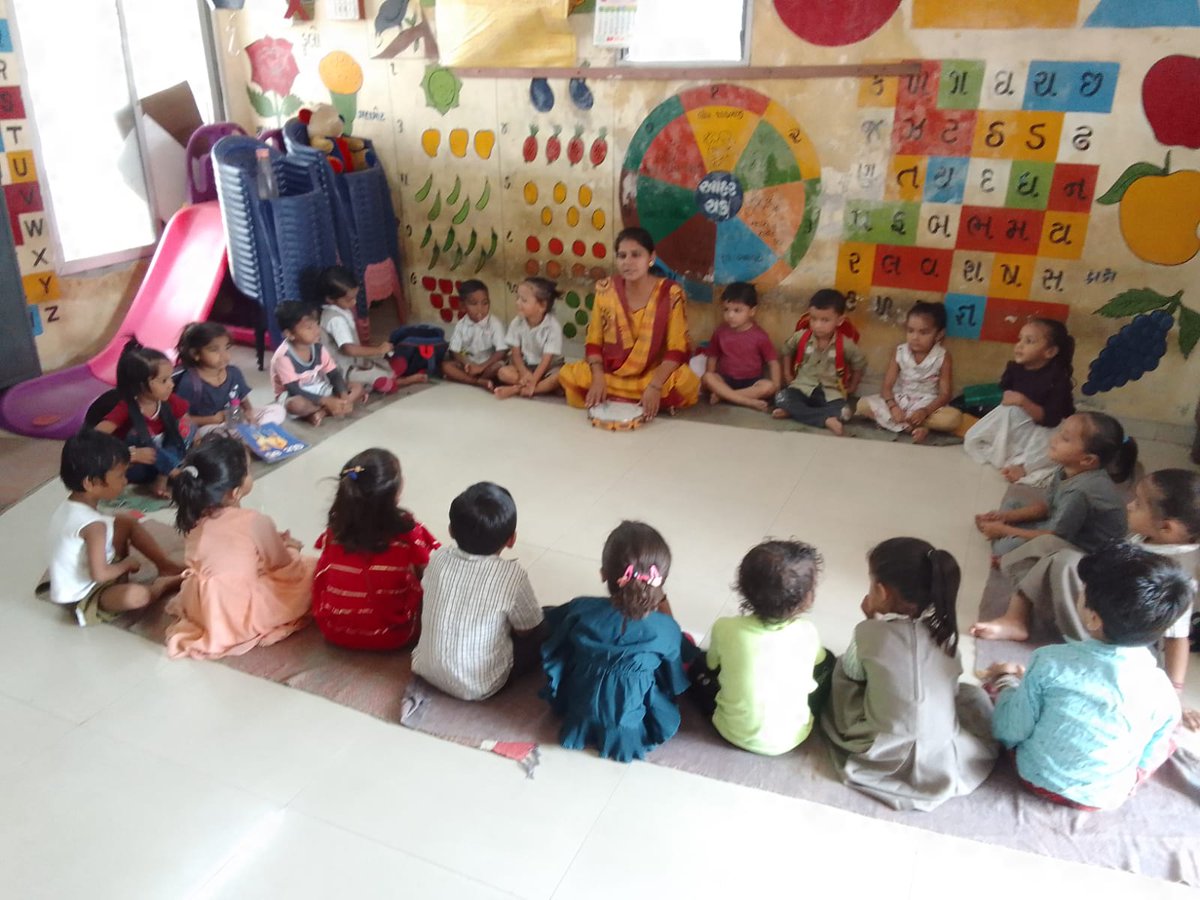 વડોદરા મહાનગર પાલિકા આઇસીડીએસ સંચાલિત ઘટક ૦૧ ના આંગણવાડી કેન્દ્રોમાં બાળકોને થિમ આધારીત વિવિધ પ્રવૃતી કરાવવામાં આવેલ.