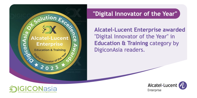 zielec's tweet photo. 2023 @DigiconAsia DX Solution Excellence Awards: This award recognises @ALUEnterprise's work with the University of Lampung (UNILA) in Indonesia to create an secure and high-performance infrastructure with integrated automation improving #UserExperience. https://t.co/xx0ZmJZryo https://t.co/EV1dmX9S51