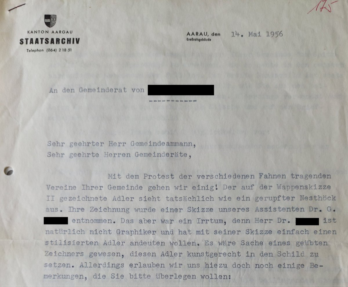 Wie ein scheusslich mageres Ungeheuer zu einem grossen Missverständnis führt!
#archivtrouvaillen #kommunalarchive #wappen #heraldik