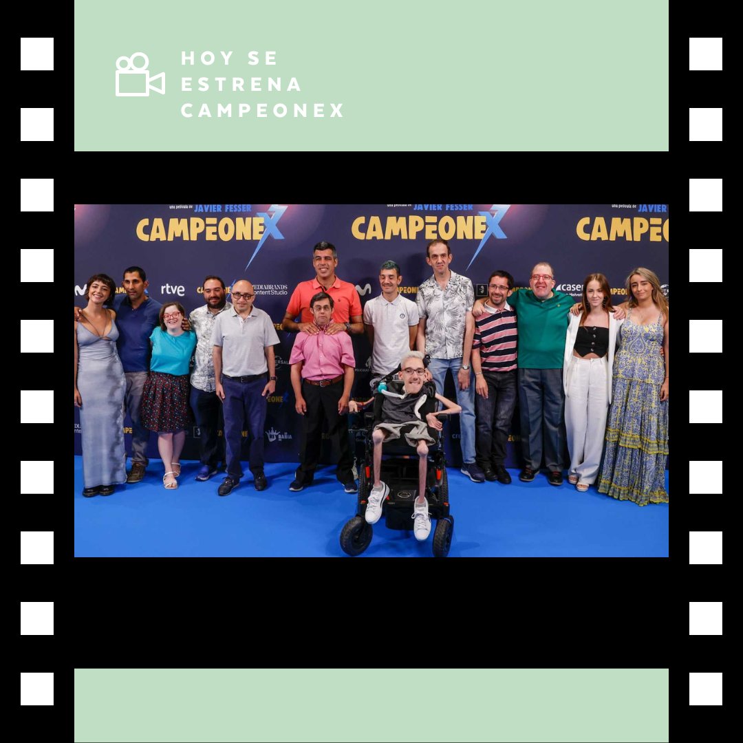 ¡Feliz viernes!
Hoy os traemos una noticia que, como organización que se preocupa de la diversidad y la inclusión, nos hace mucha ilusión.
¡Hoy se estrena Campeonex! Una película de esas que vale la pena ver por sus valores y, por supuesto, la comedia.
¿Vais a ir a verla?