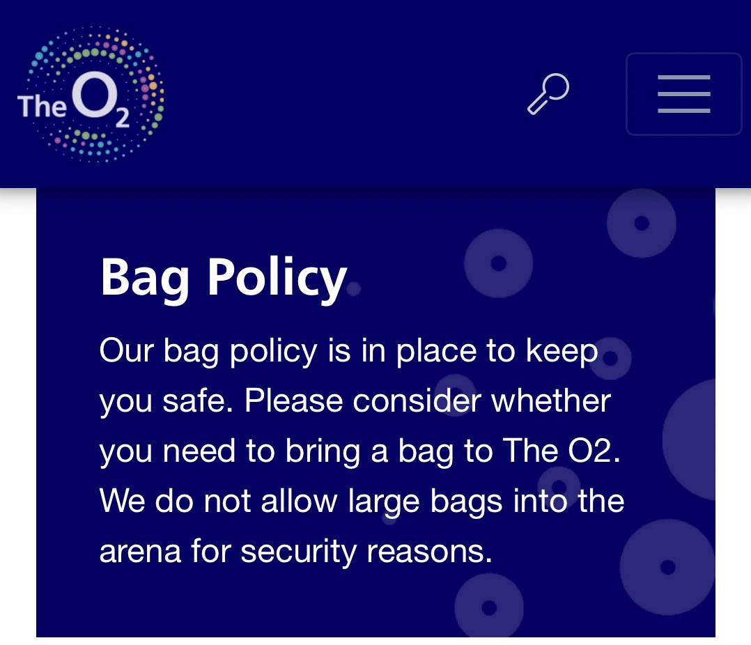 uktubatu's tweet photo. MOAS attending KpopLux, make sure to follow the bag policy for The O2 Arena. 

Below are ss from their website to follow, remember if you have the O2 Priority App and you have a standing ticket you’ll be allowed to check in a free bag into the cloakroom. 

#TXT_AT_KPOPLUX_UK https://t.co/TPlhA6pIls