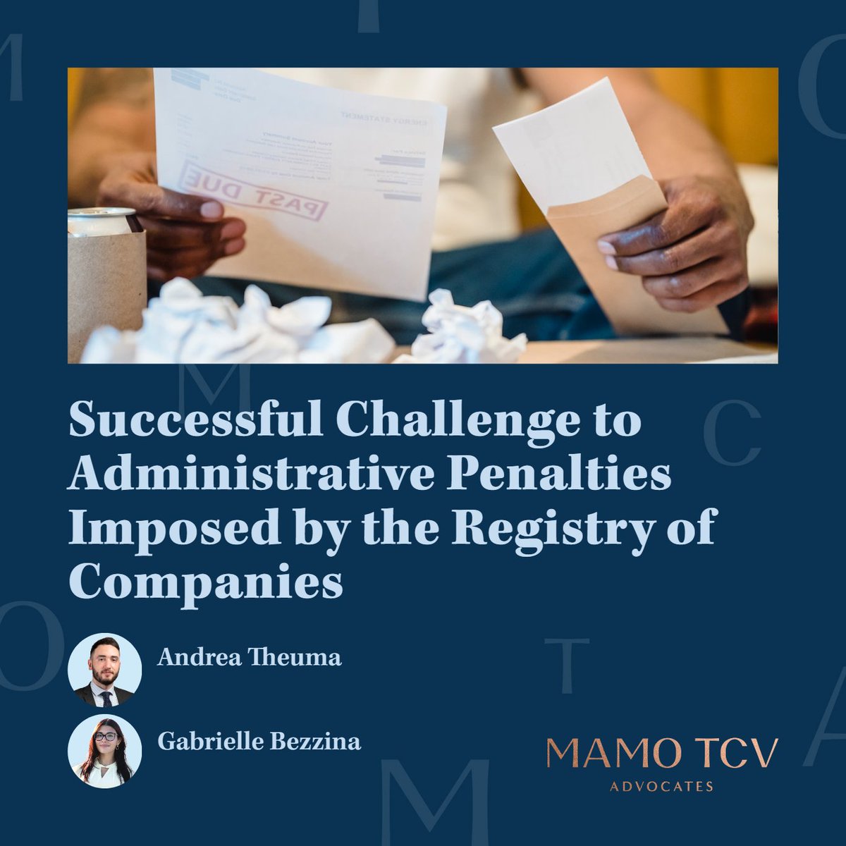 mamotcv's tweet image. Malta Business Registry penalties successfully challenged before the Civil Court (Commerce Section). Read our article to learn more about this
mamotcv.com/insights/succe…

#MBRpenalties #corporatelaw #successfulchallenge #defences #mamotcv