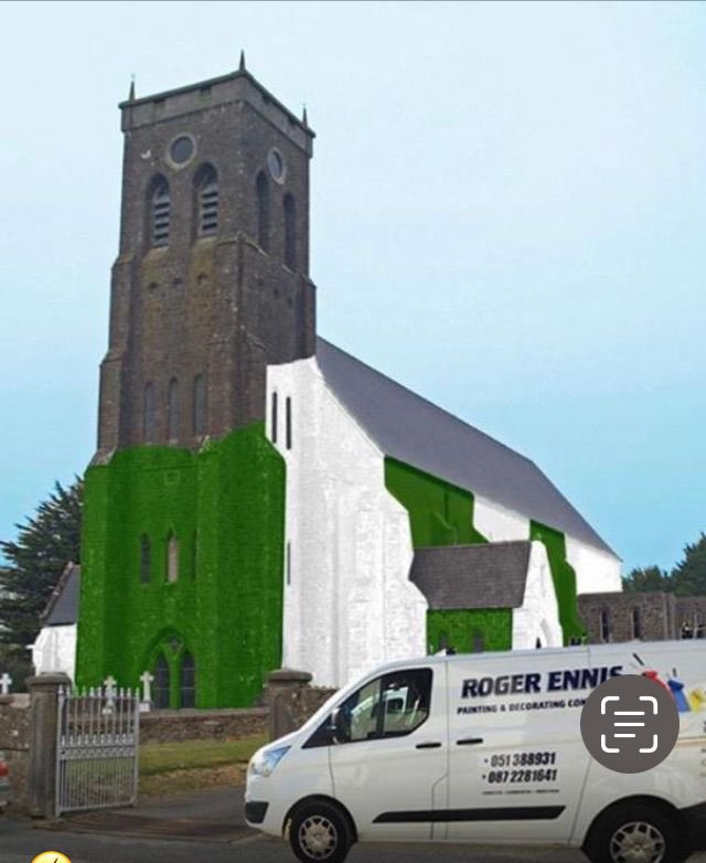 stjamesgaaclub's tweet photo. The preparations continue for tomorrow. Thanks to Ramsgrange parish for allowing us to paint the church https://t.co/gAjSXAOECu