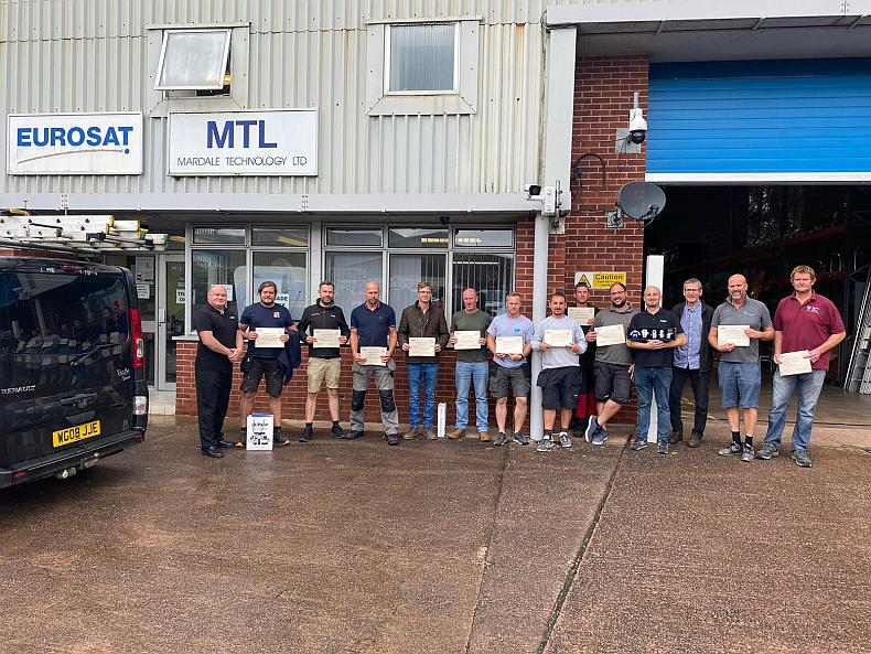 Eurosatwestern's tweet photo. Congratulations to all engineers who completed the #Dahua #CCTV Certified Training Course at out Eurosat Exeter Office. More training sessions soon!🔒👁️ #DahuaCertified #CCTVTraining #EurosatWestern #SecurityTechTraining https://t.co/7jj3ZwXXsY