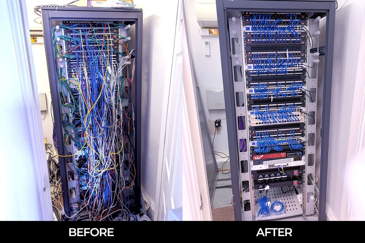 Get your IT cabinet in shape for the summer 💪

Shred those wires and get lean and tidy!

100% high quality service guaranteed! 😁 

#YourTechTeam #YourCabIsYourTemple