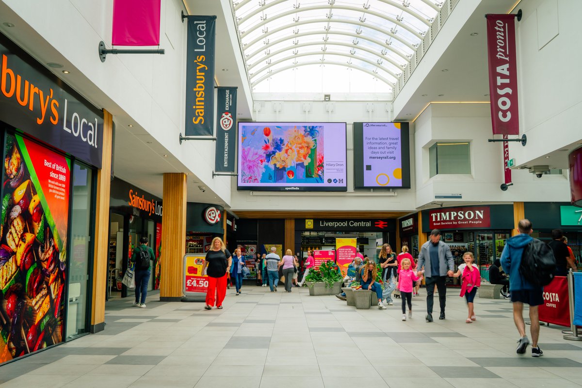 A work of art! 🎨🎨

To round off this year's partnership with <a href="/LpoolArtFair/">Liverpool Art Fair</a>, we are thrilled to be showcasing the winning works of this year's People’s Choice Award winner, Hilary Dron, now live across our OPEN Connect network ⬇️⬇️⬇️