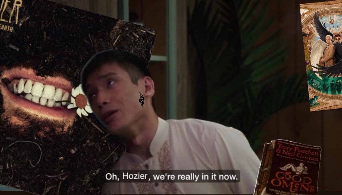 isolatedbug's tweet image. Hozier dropping unreal unearth at the height of my good omens hyperfixation is honestly an insane move